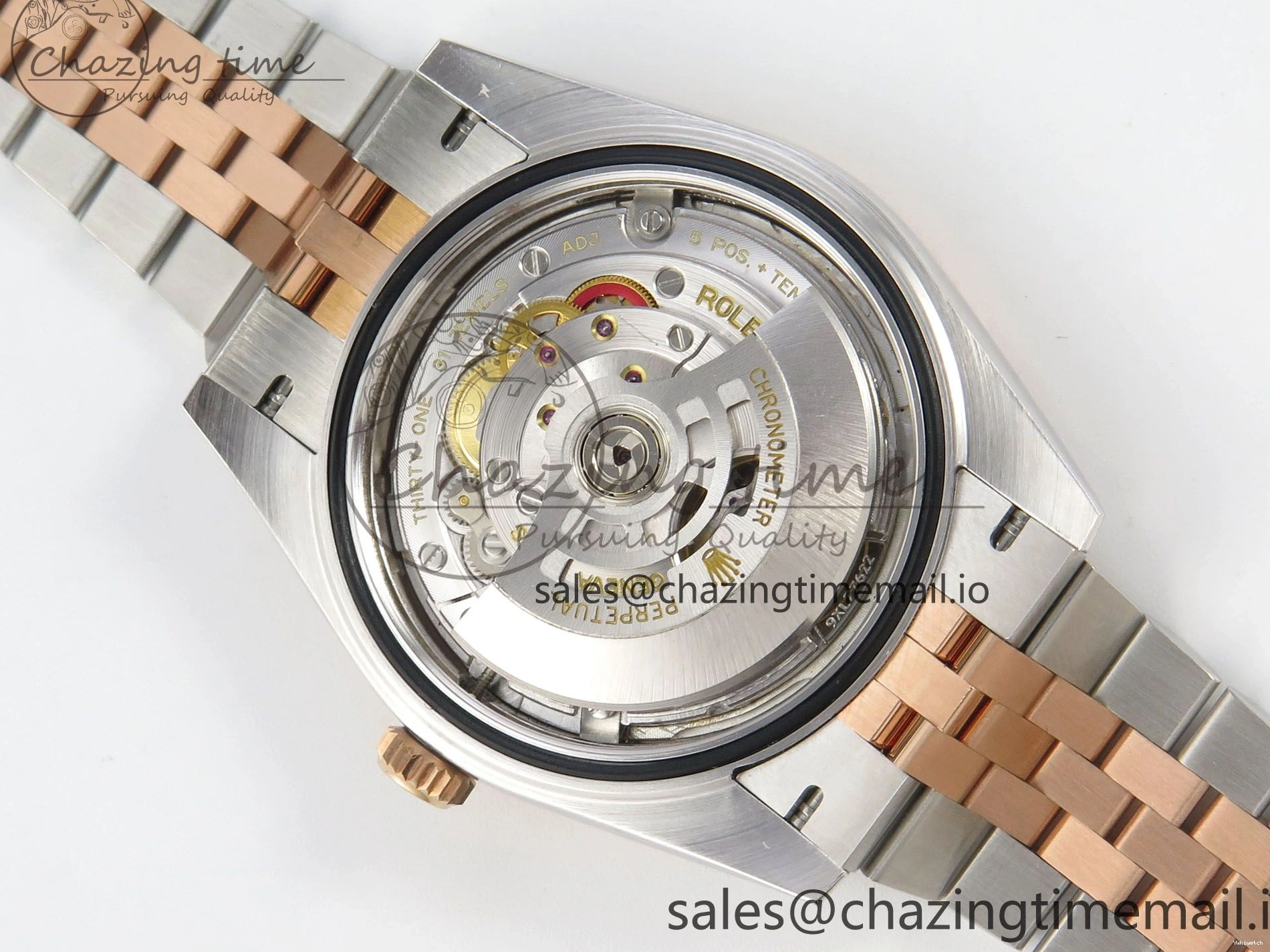 (Weighted) ARF Jubilee RG Best SH3235 SS 126331 Edition 1:1 Dial 41 RG Diaomonds DateJust on Bracelet 0522